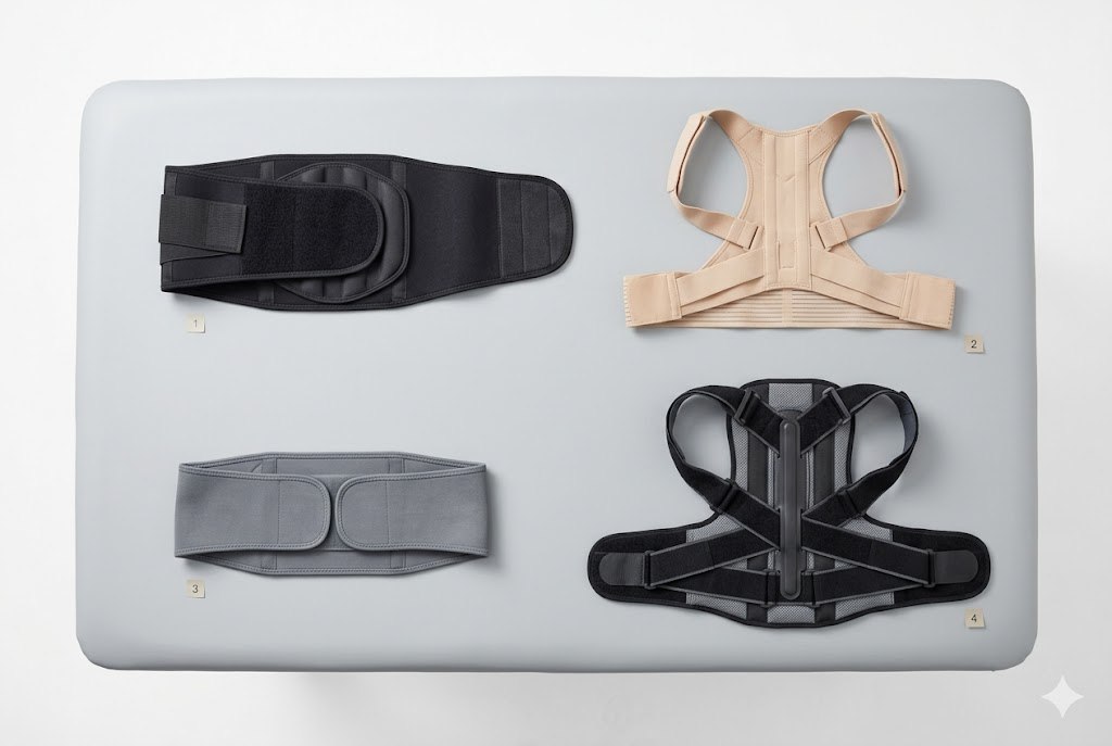 Four types of back braces comparison