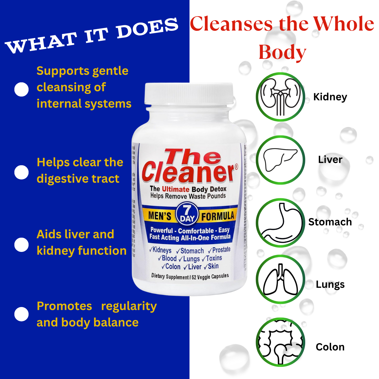 The Cleaner 7 Day Men's Formula - The Ultimate Detox