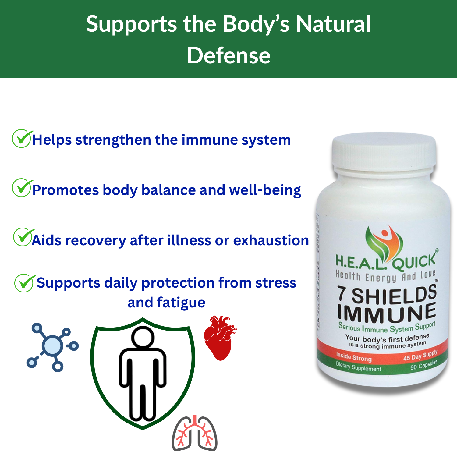 Century Systems 7 SHIELDS Immune System Support-90 Capsules
