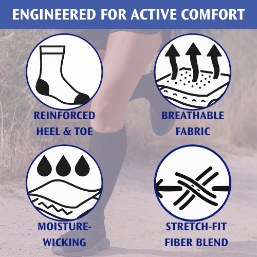 JOBST Activa Athletic Knee High Closed Toe 15-20 mmHg Compression Socks