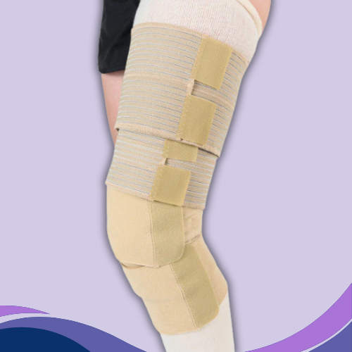 JOBST FarrowWrap Classic Compression Thighpiece – Tan - Comfortable Thigh Compression for Better Swelling Control