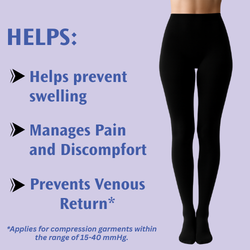 JOBST Opaque Compression Pantyhose 15-20 mmHg Closed Toe Stocking - Light Compression for Daily Leg Comfort