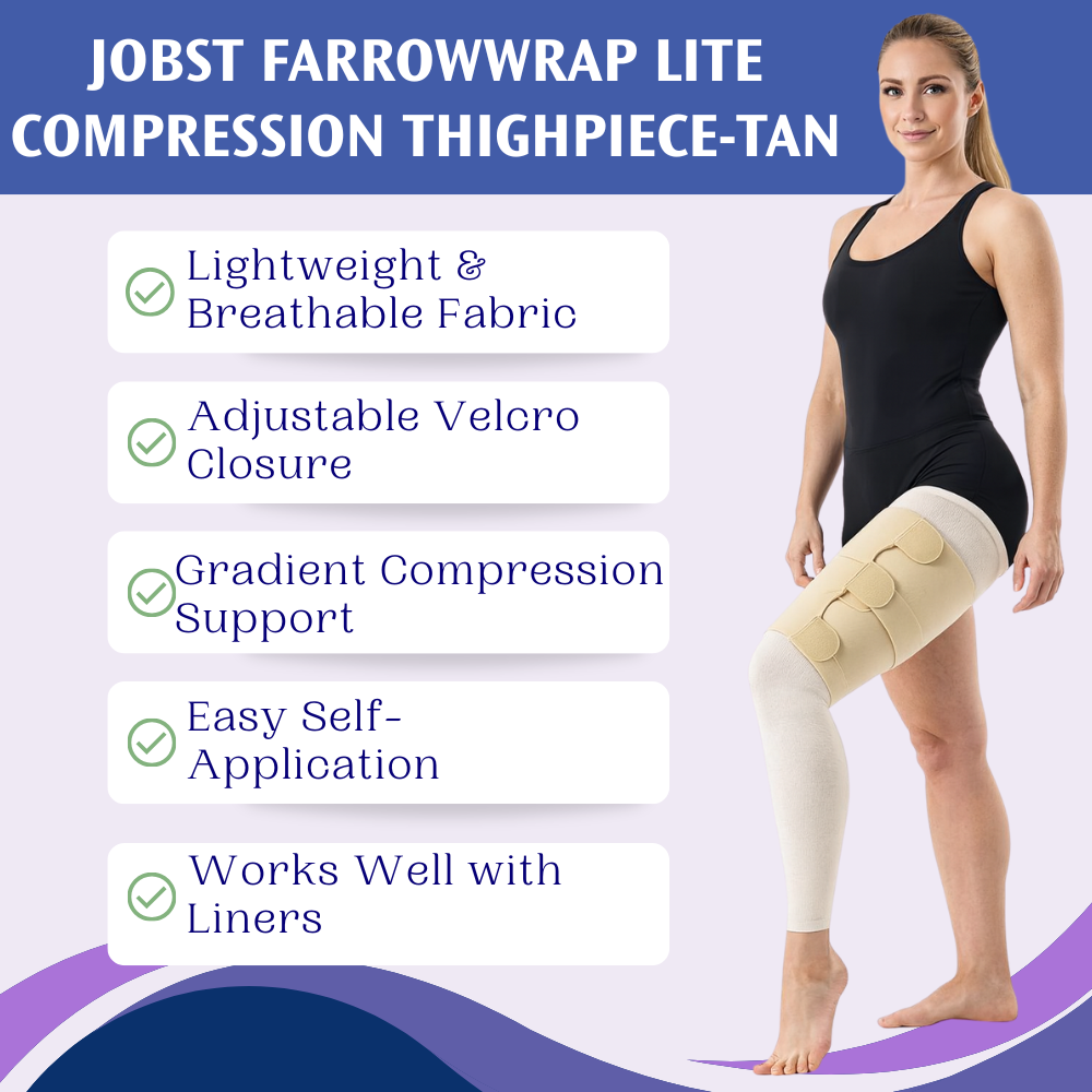 JOBST FarrowWrap LITE Compression Thighpiece-Tan - JOBST FarrowWrap LITE Thighpiece for Light Daily Compression