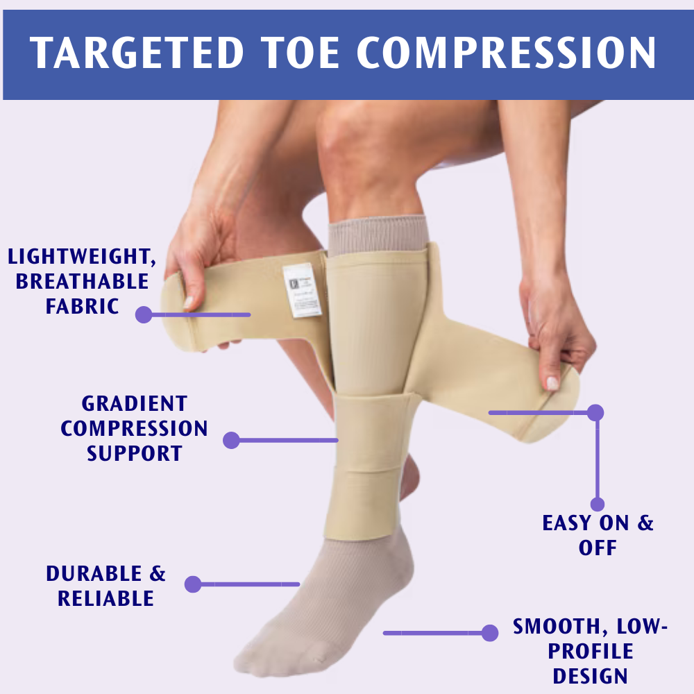 JOBST FarrowWrap LITE Compression Legpiece - Tan - Adjustable Compression for Daily Leg Comfort