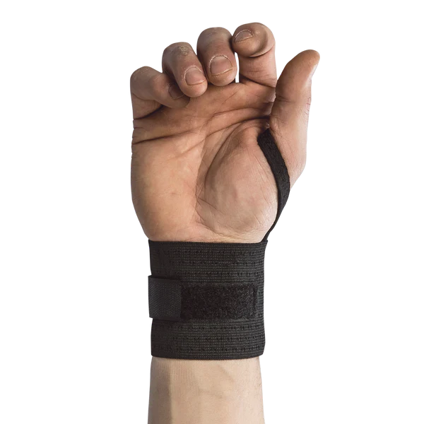  Core Products Black Elastic Wrist Wrap w/ Thumb Loop