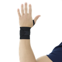  Core Products Black Elastic Wrist Wrap w/ Thumb Loop