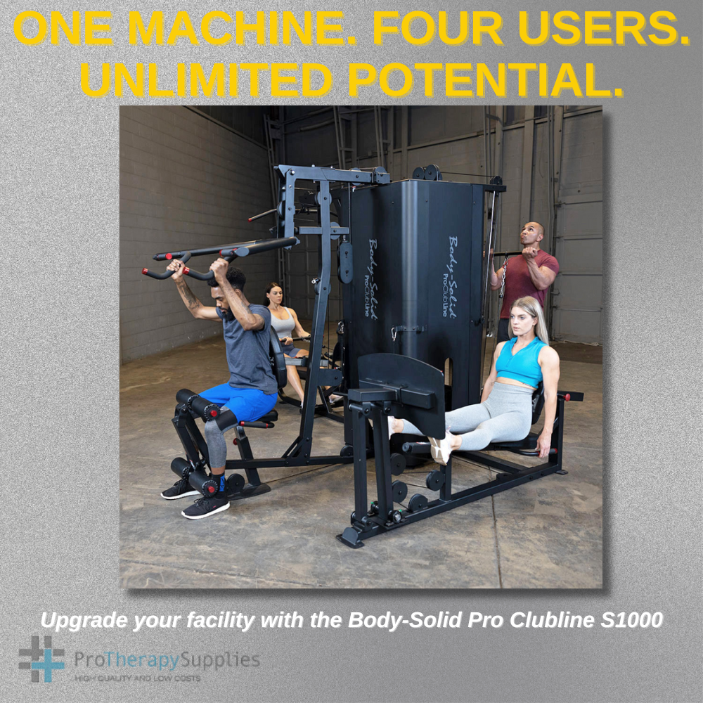 Body-Solid Pro Clubline S1000 Four-Stack Commercial Gym System