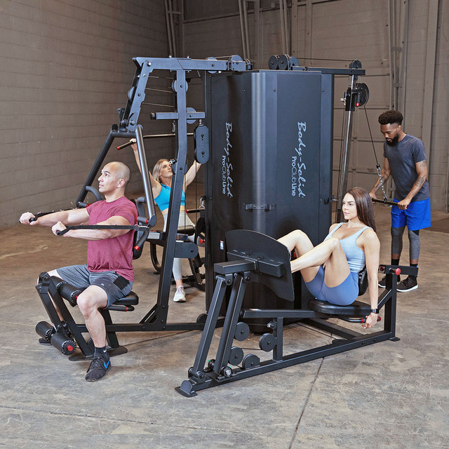 Body-Solid Pro Clubline S1000 Four-Stack Commercial Gym System