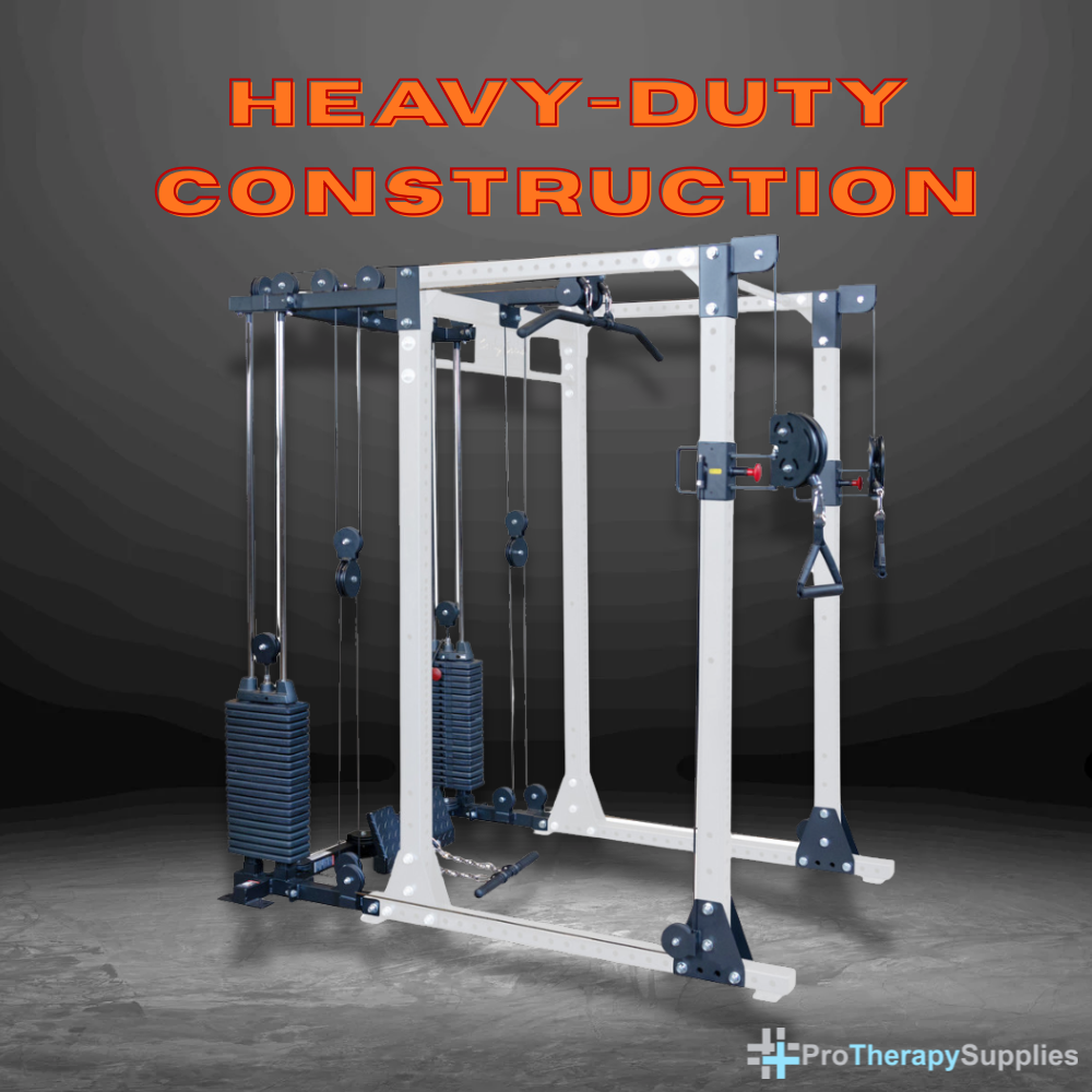 GPRFTS Functional Trainer Attachment with Dual Weight Stacks – Power Rack Cable System for Full-Body Strength Training