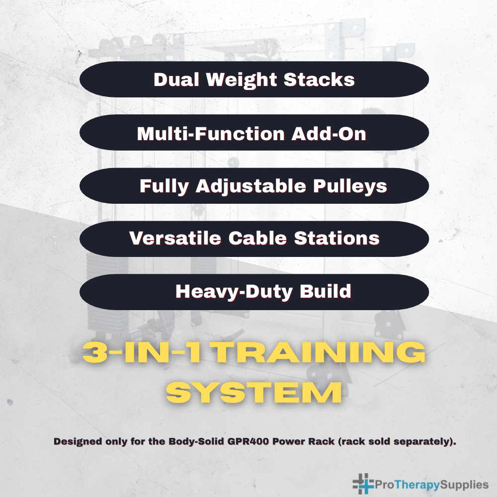 GPRFTS Functional Trainer Attachment with Dual Weight Stacks – Power Rack Cable System for Full-Body Strength Training