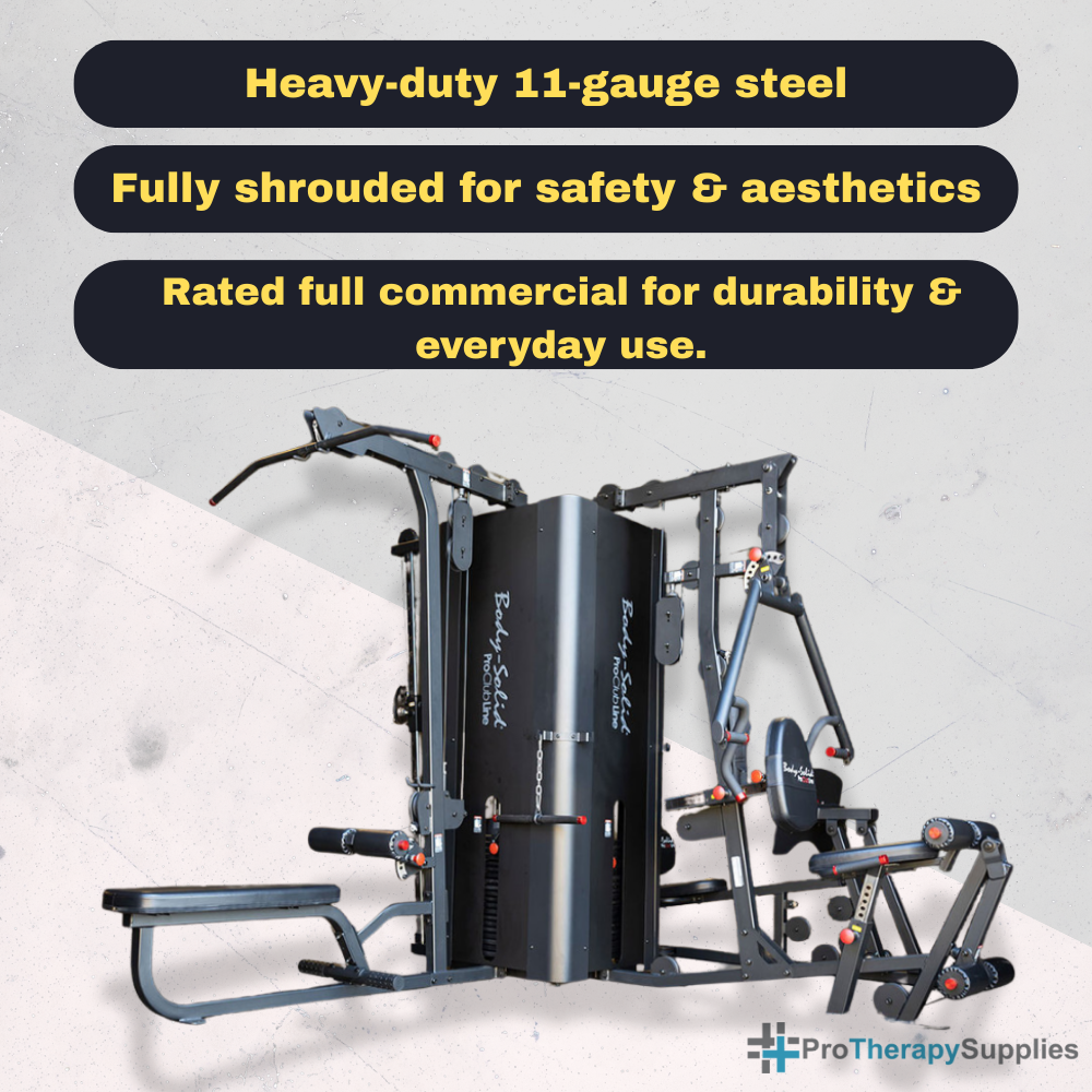 Body-Solid Pro Clubline S1000 Four-Stack Commercial Gym System