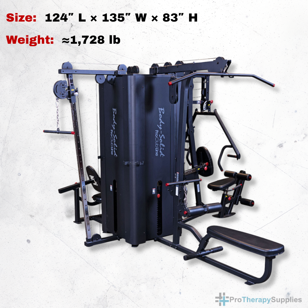 Body-Solid Pro Clubline S1000 Four-Stack Commercial Gym System