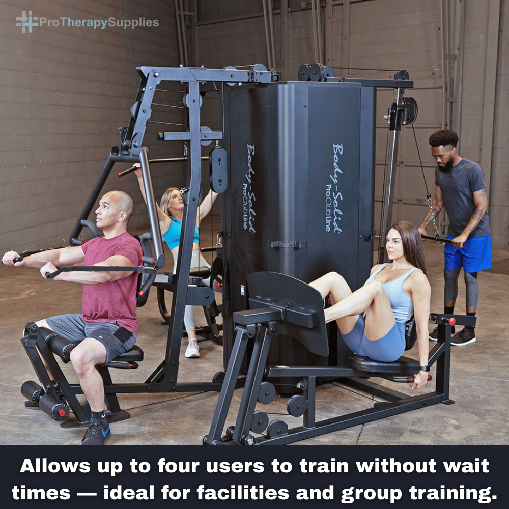 Body-Solid Pro Clubline S1000 Four-Stack Commercial Gym System