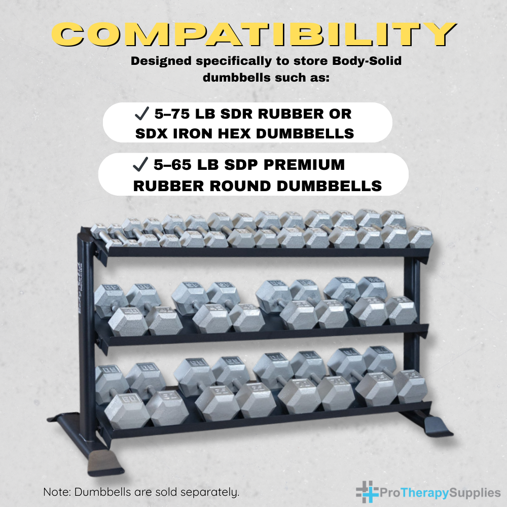 Body-Solid Pro ClubLine SRD200 Dumbbell Rack