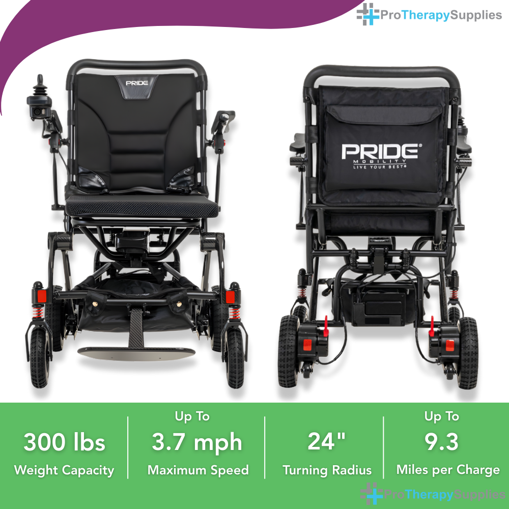 JAZZY® CARBON Power Wheelchair – Ultra-Light Carbon Fiber Design with Travel-Ready Performance