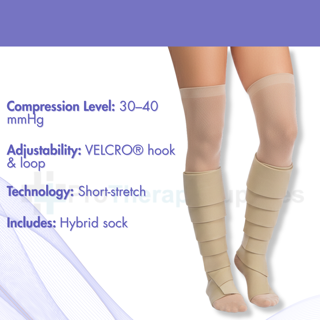 JOBST FarrowWrap Basic Legpiece - Tan - Easy Compression Support for Lower Leg Comfort