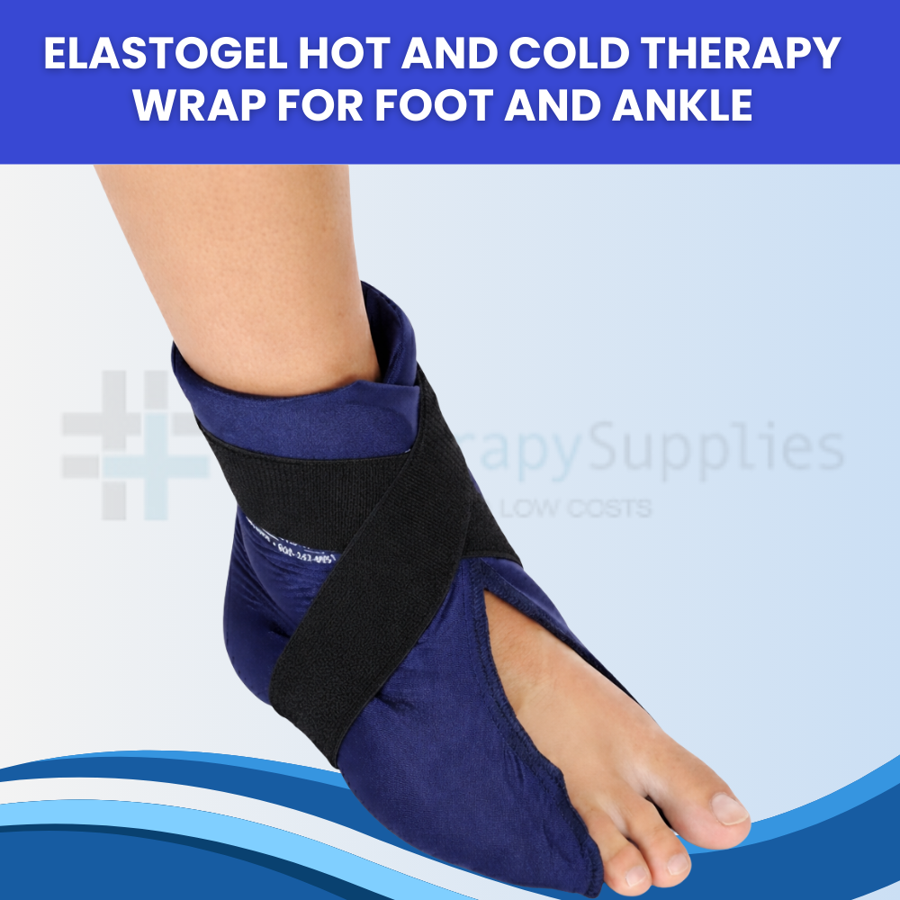 Elasto-Gel Hot & Cold Therapy Wrap for Foot and Ankle Pain, Swelling, and Inflammation Relief
