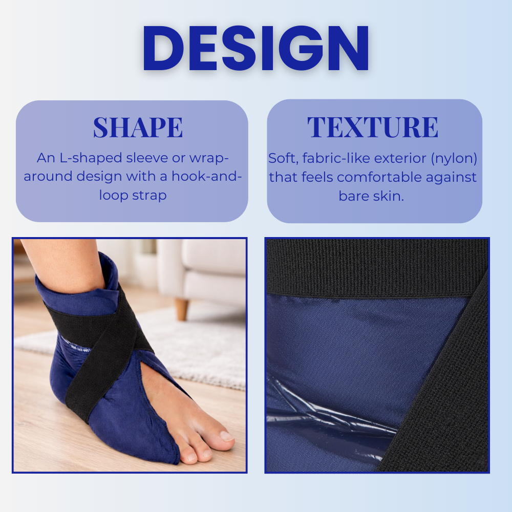 Elasto-Gel Hot & Cold Therapy Wrap for Foot and Ankle Pain, Swelling, and Inflammation Relief
