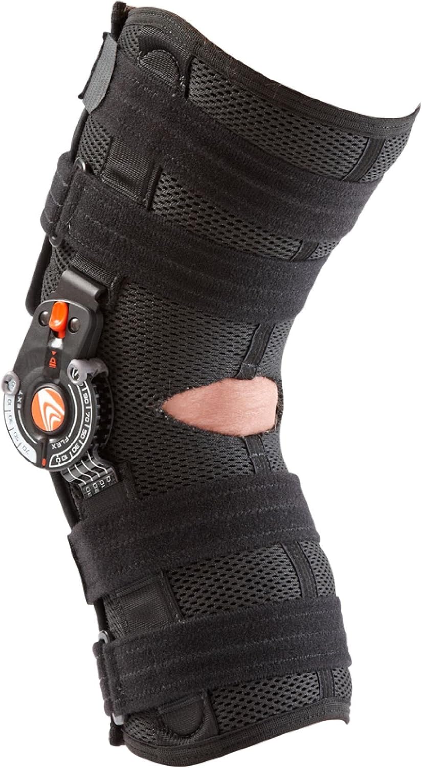 Breg Recover Knee Brace Airmesh Open Back Wraparound - Short - for Daily Knee Support and Stability
