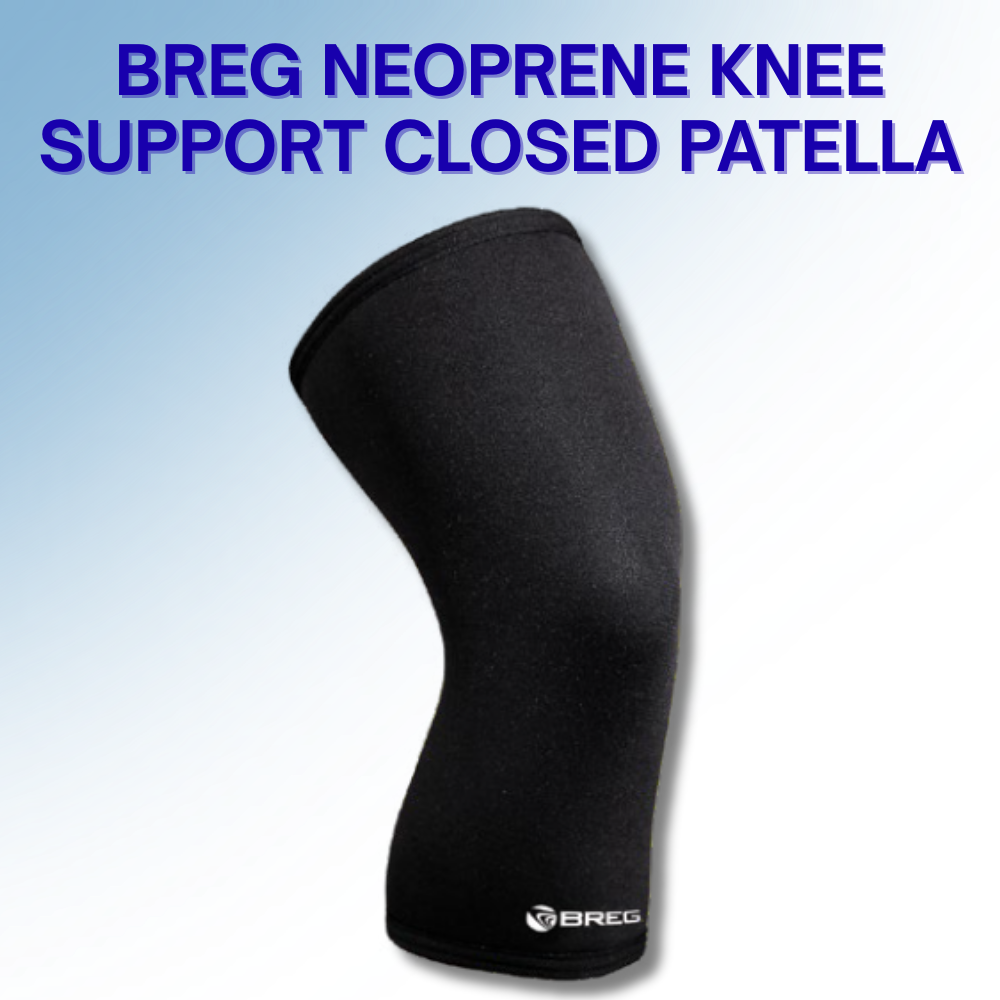Breg Neoprene Knee Support Closed Patella for Daily Knee Stability and Comfort