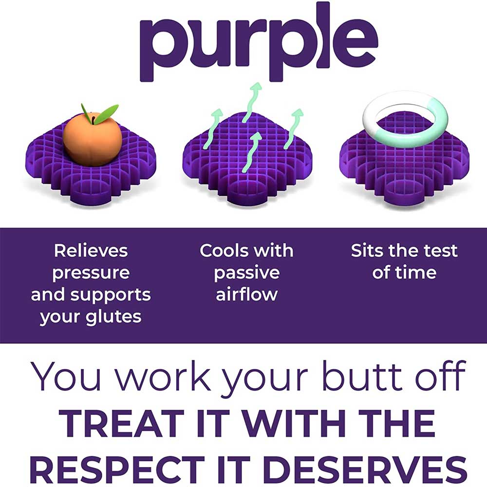 The Double Purple Seat Cushion