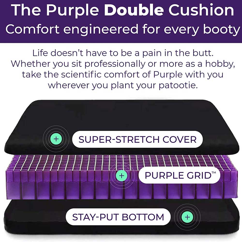The Double Purple Seat Cushion
