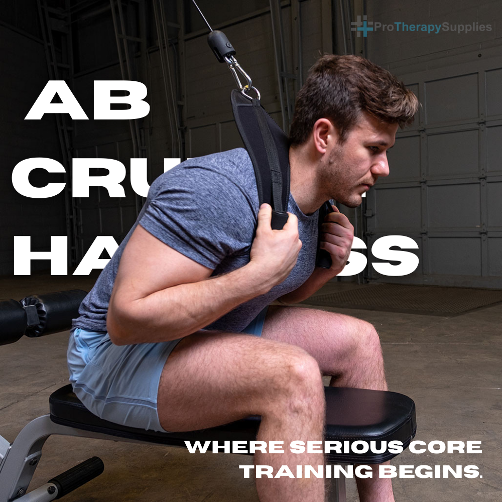 Body-Solid Ab Crunch Harness | Cable Machine Core Training Attachment