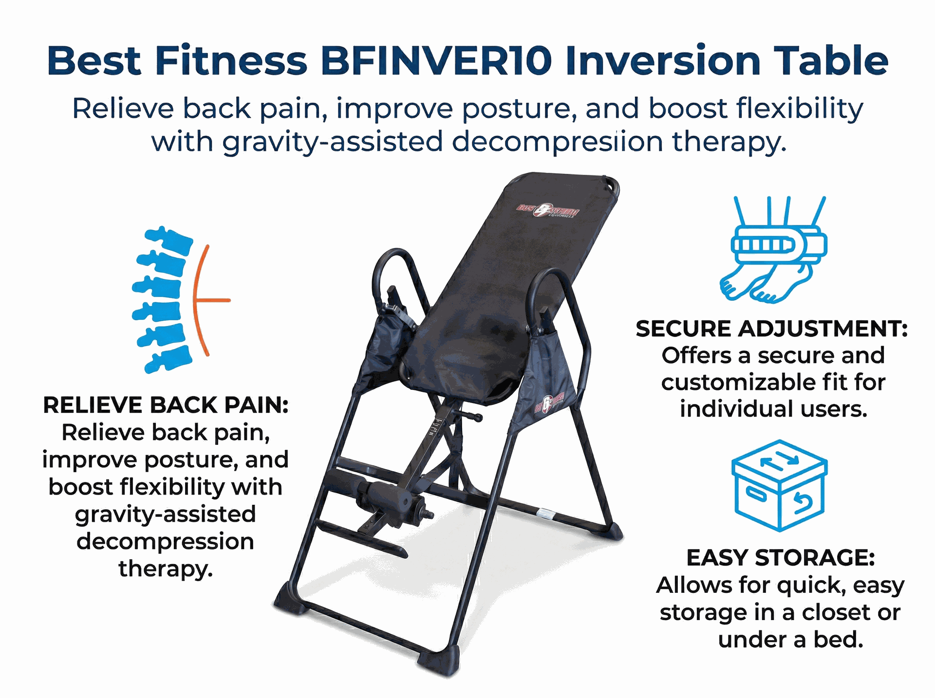 Body Solid - BFINVER10B Inversion Table