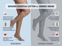 SIGVARIS Womens Sheer Fashion 120 Open-Toe Calf 15-20mmHg