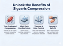 SIGVARIS Compression Running Sleeve 412V Unisex 20-30mmHg