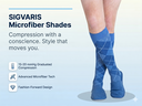 SIGVARIS Womens Microfiber Shades Calf Compression Socks 15-20mmHg