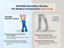 SIGVARIS Womens Microfiber Shades Calf Compression Socks 15-20mmHg