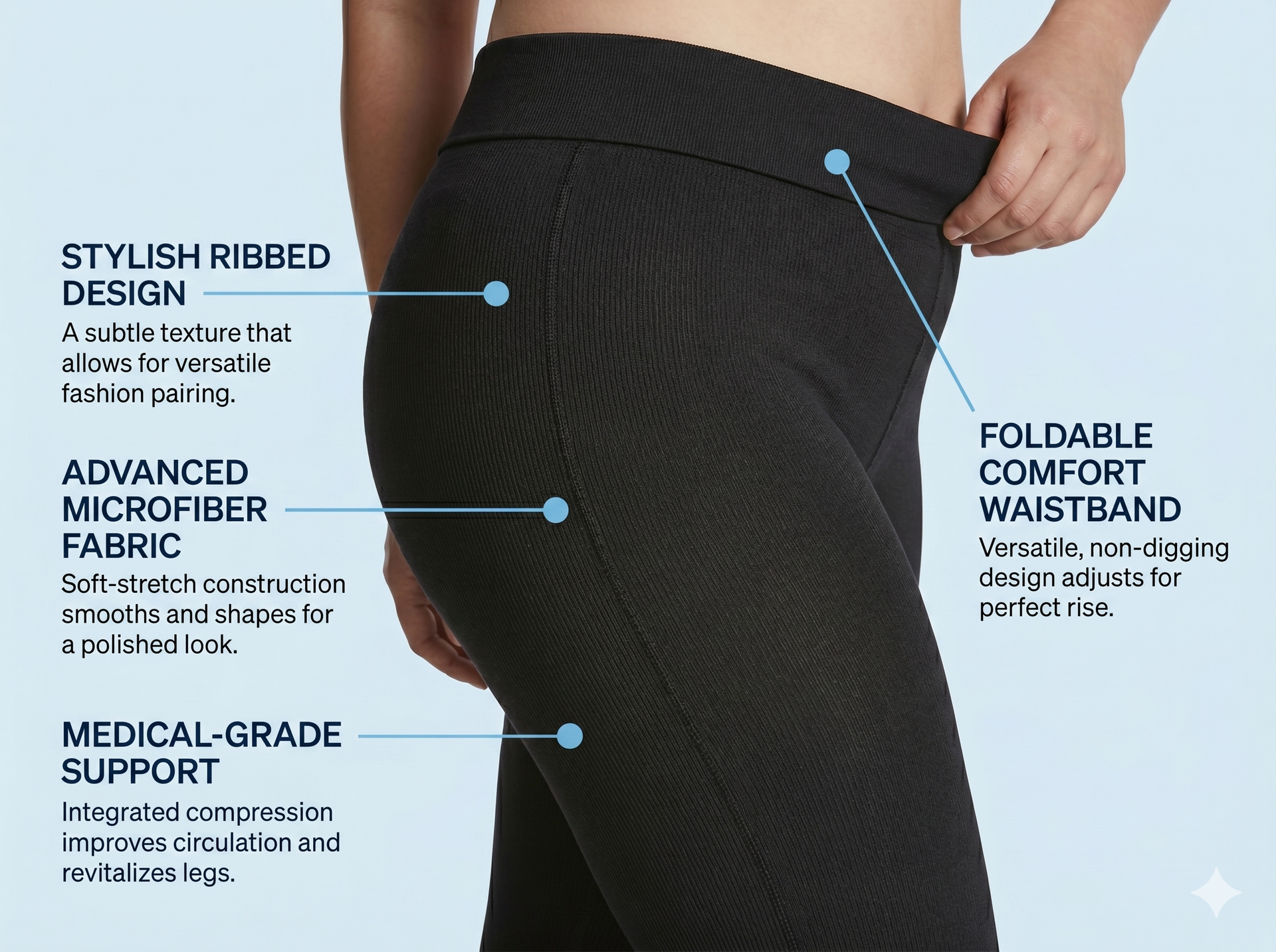 Sigvaris Women's 170L Soft Silhouette Leggings 15-20mmHg