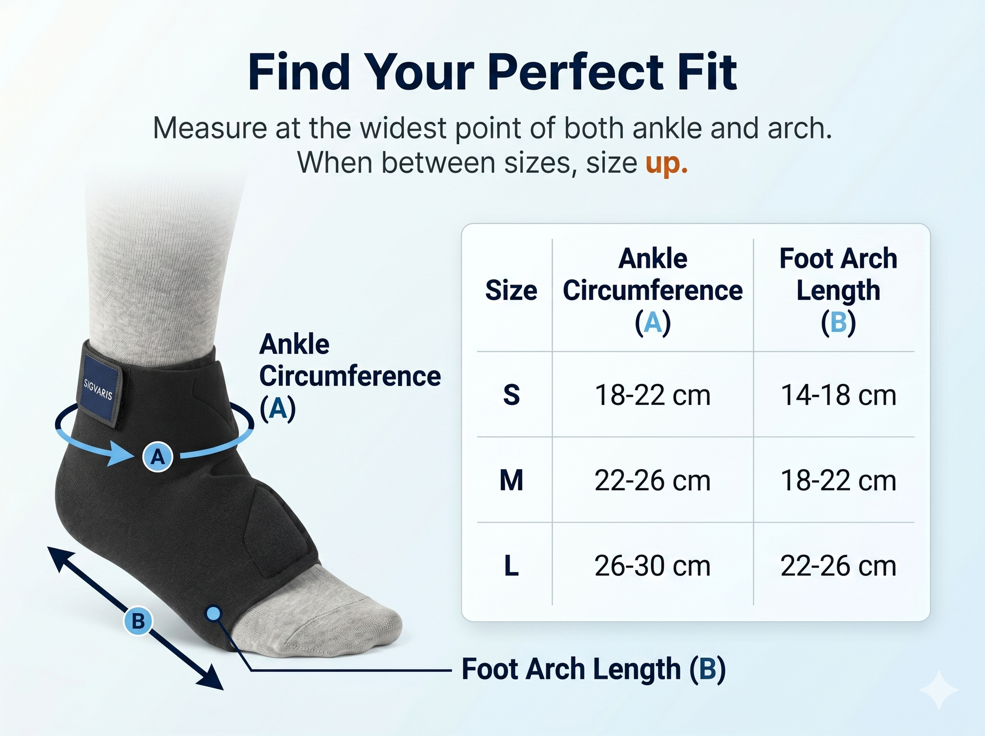 SIGVARIS Compreboot Standard Foot Wrap - Comfort Support for Swelling and Foot Care