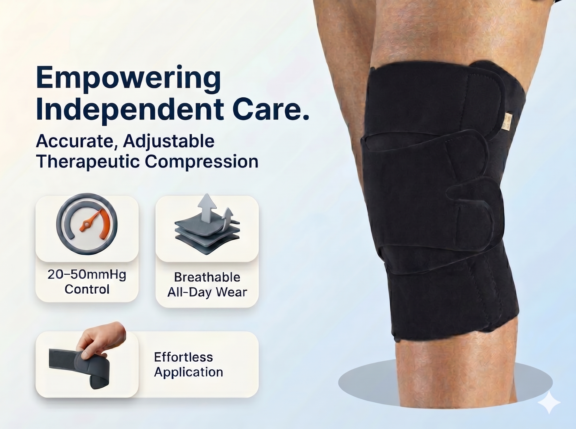 Sigvaris Compreflex Knee Closed Patella 20-50 mmHg