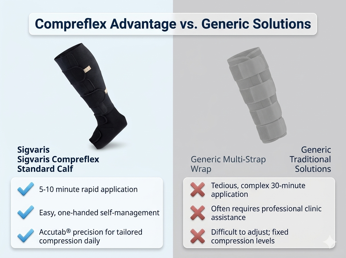 SIGVARIS Compreflex Standard Calf & Foot Compression 20-50 mmhg