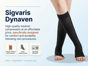 SIGVARIS 971 DYNAVEN Open Toe Calf-High Socks 15-20mmHg