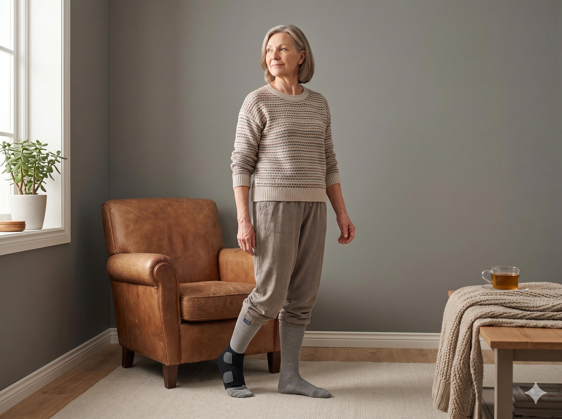 SIGVARIS Compreboot Lite Foot 10-15mmHg-Black