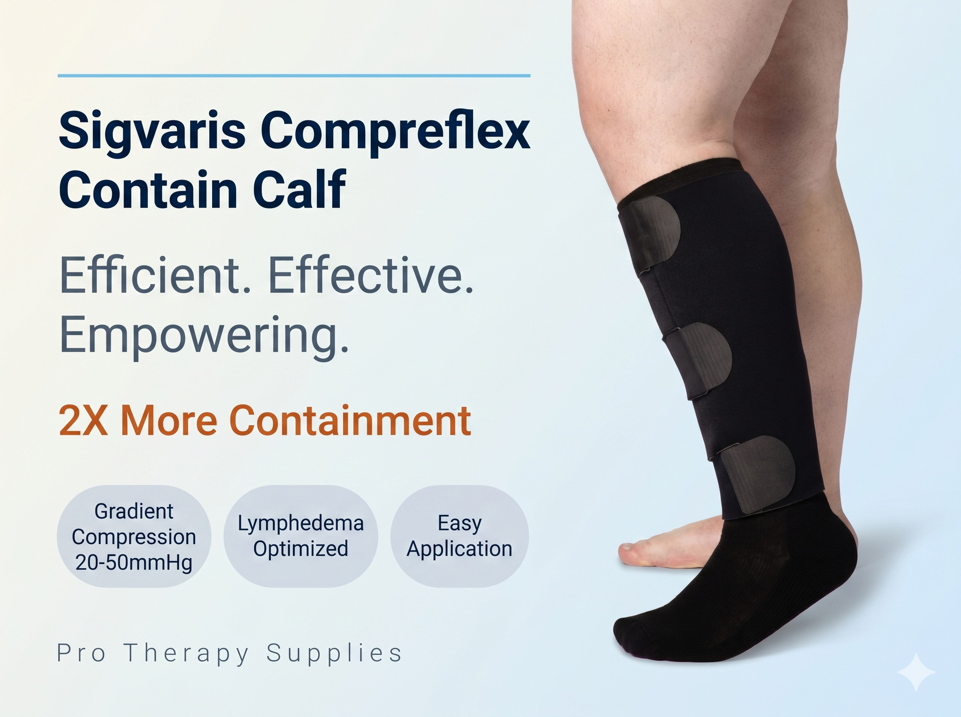 SIGVARIS Compreflex Contain Calf Wrap Compression 20-50 mmhg