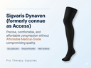 Sigvaris Dynaven Thigh High w/Grip Open Toe 20-30mmHg Unisex - Comfortable Thigh High Compression Support for Everyday Relief