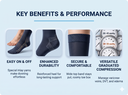Sigvaris Dynaven Thigh High w/Grip Open Toe 20-30mmHg Unisex - Comfortable Thigh High Compression Support for Everyday Relief