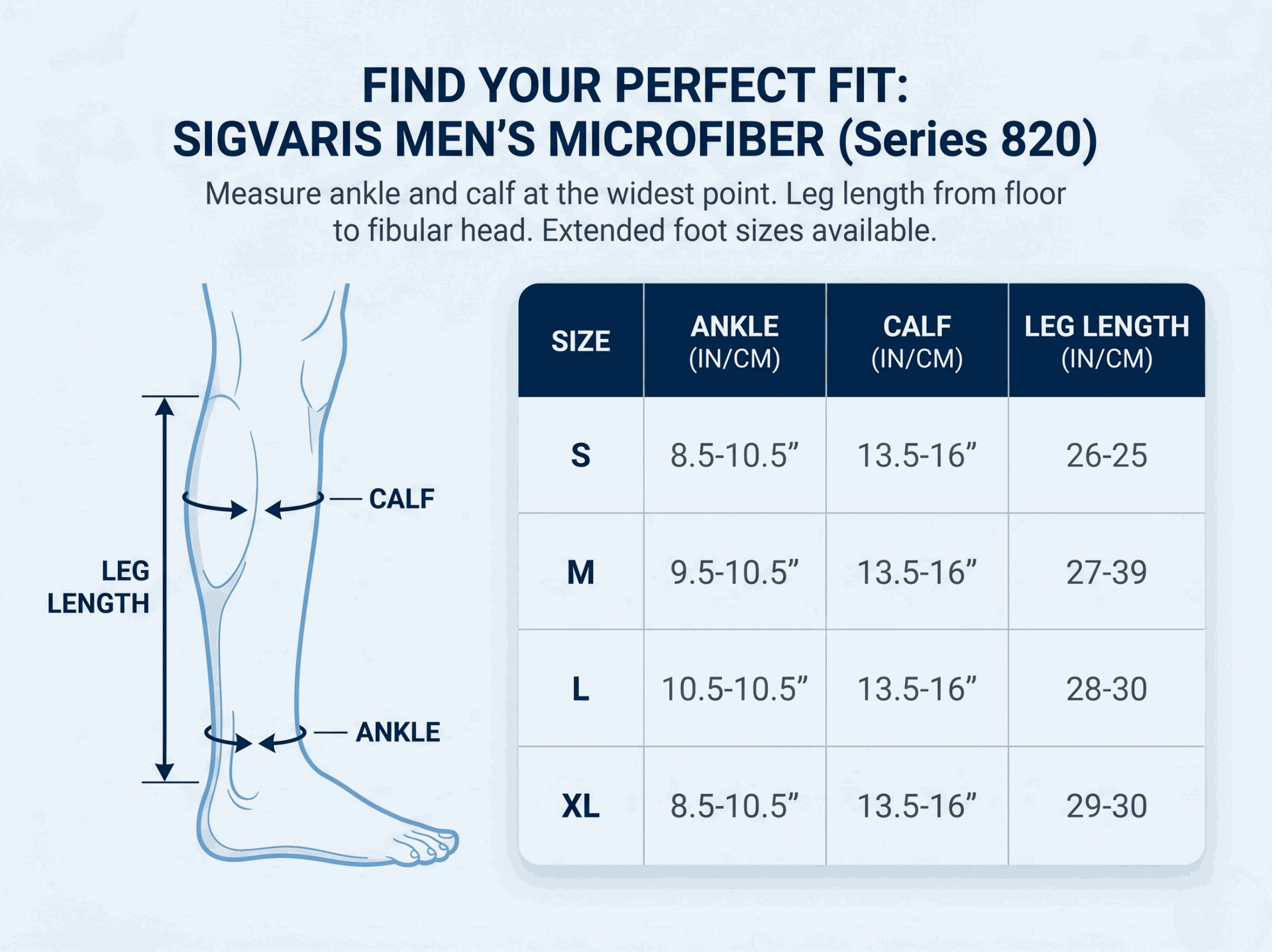 SIGVARIS Men's Style Microfiber Knee High Compression Sock - Comfortable Compression for Daily Leg Support