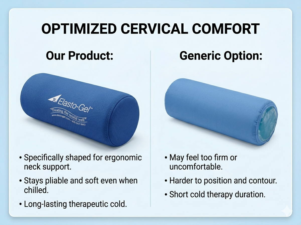 Elasto-Gel Hot/Cold Therapy Cervical Support Roll