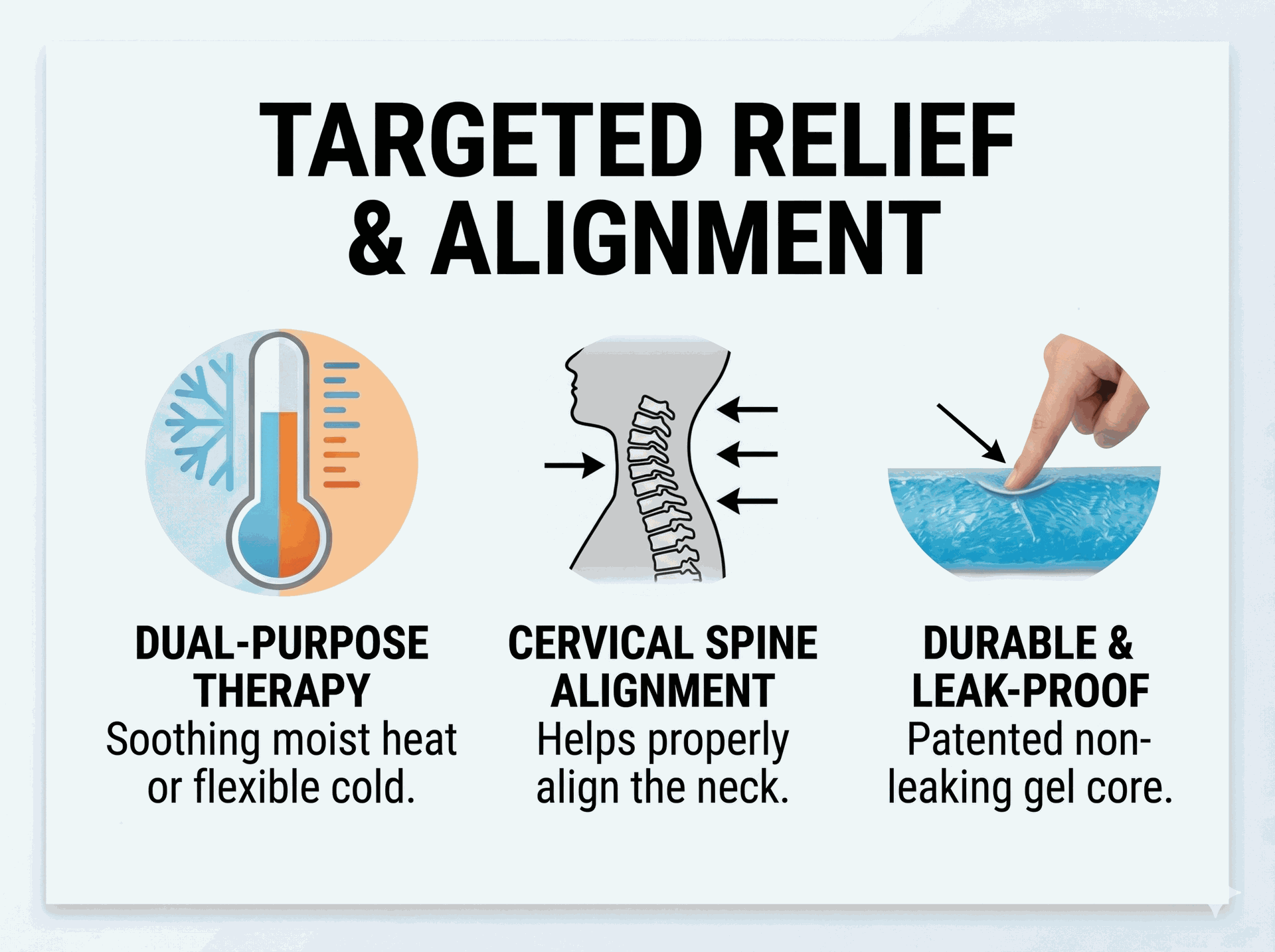 Elasto-Gel Hot/Cold Therapy Cervical Support Roll