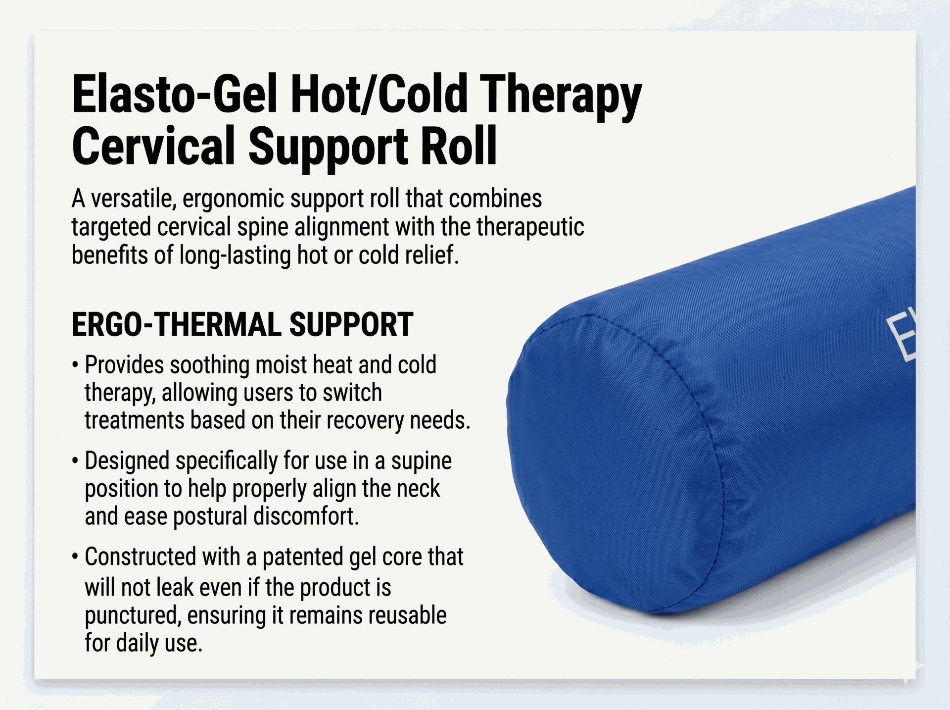 Elasto-Gel Hot/Cold Therapy Cervical Support Roll