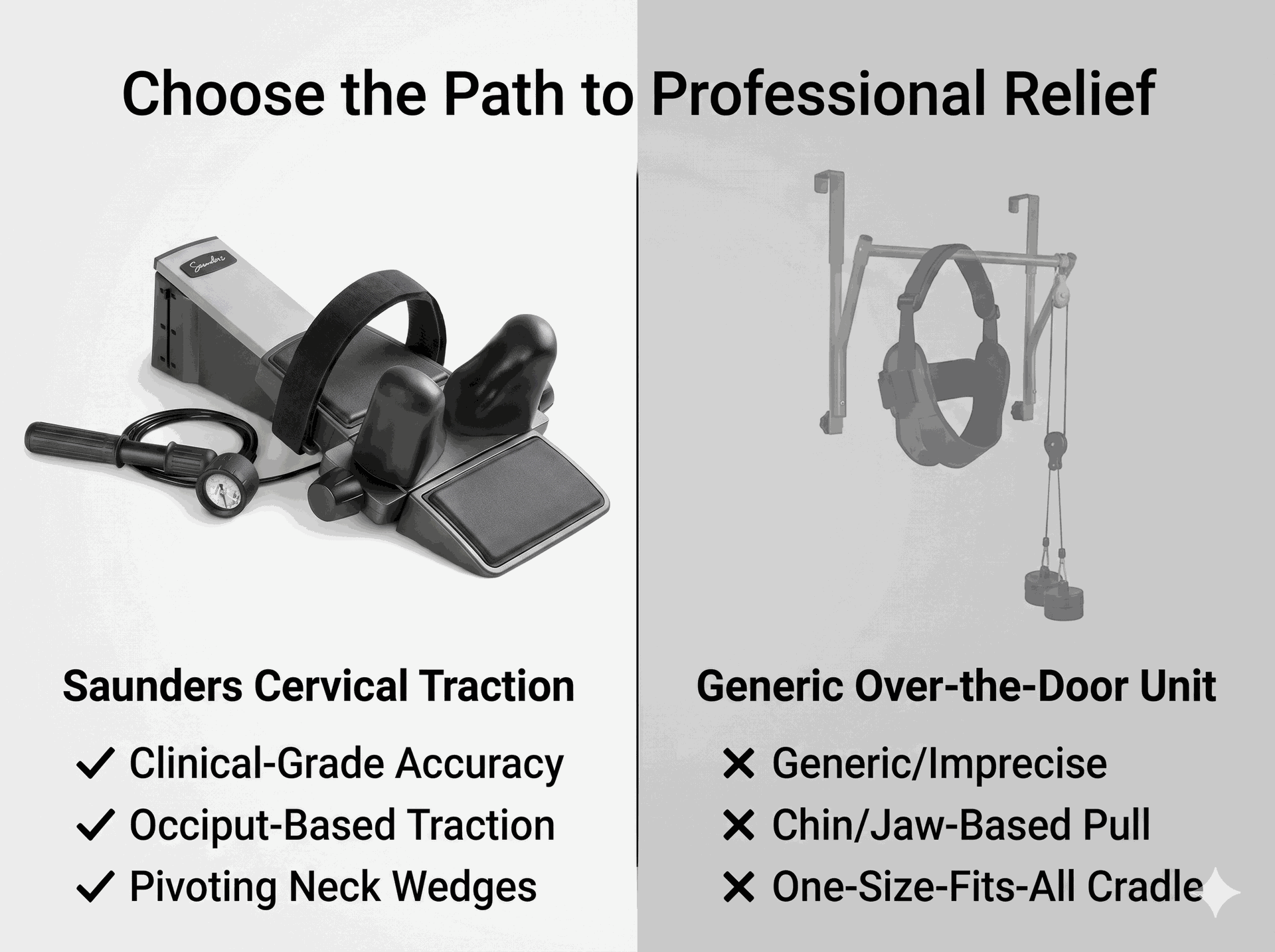 Saunders Cervical Traction Device with Deluxe Case (E0849)