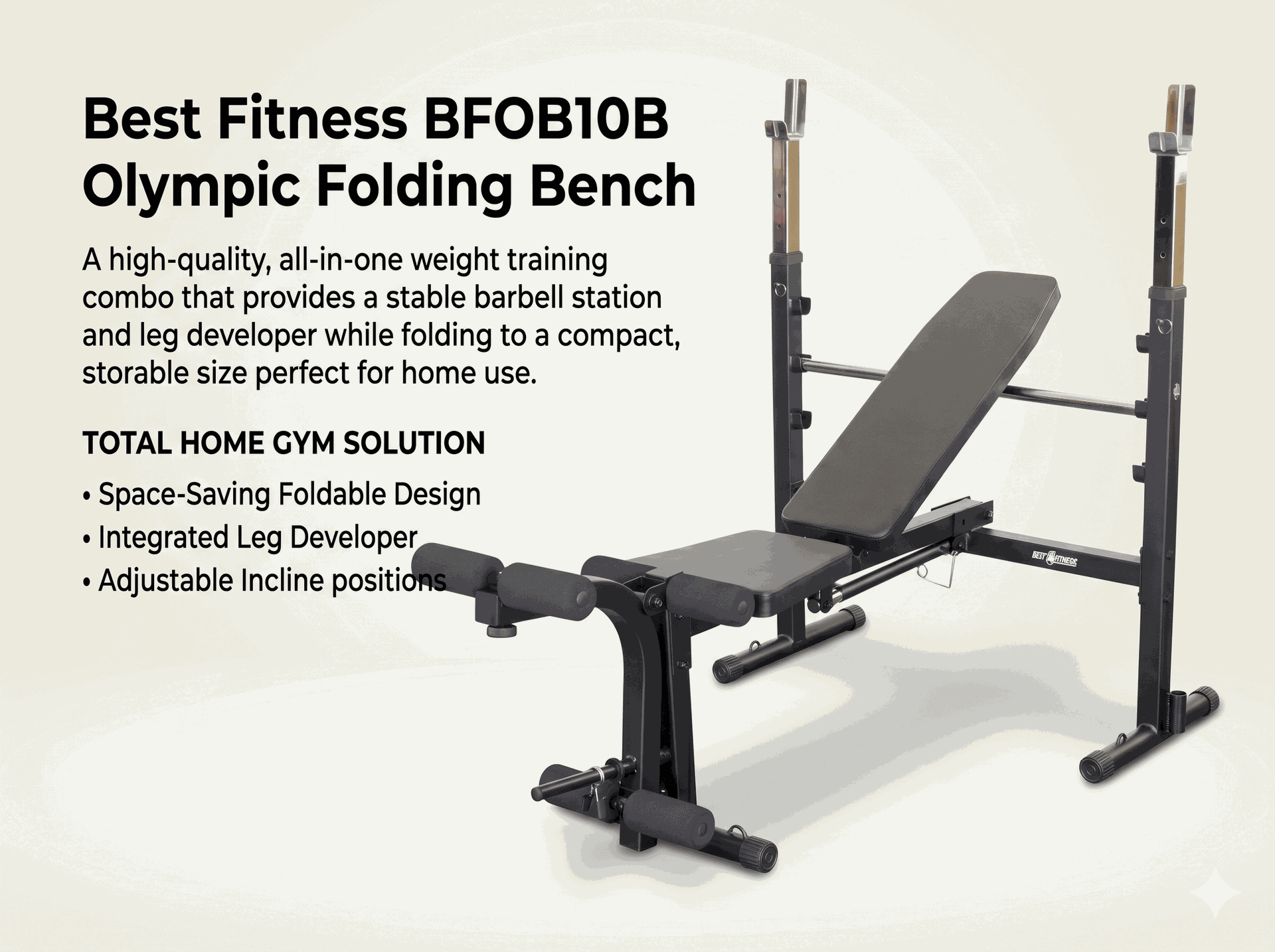 Body Solid - BFOB10B 2" Olympic Bench