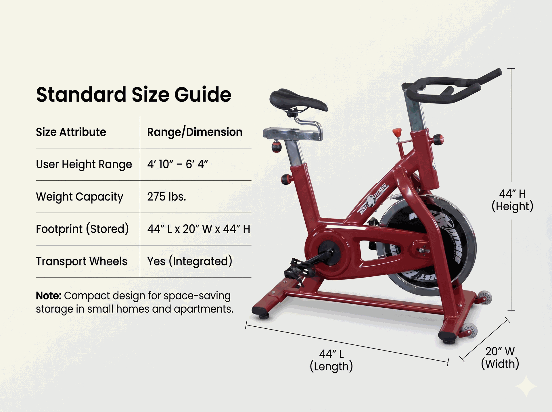 Body Solid - Best Fitness BFSB5R Training Cycle