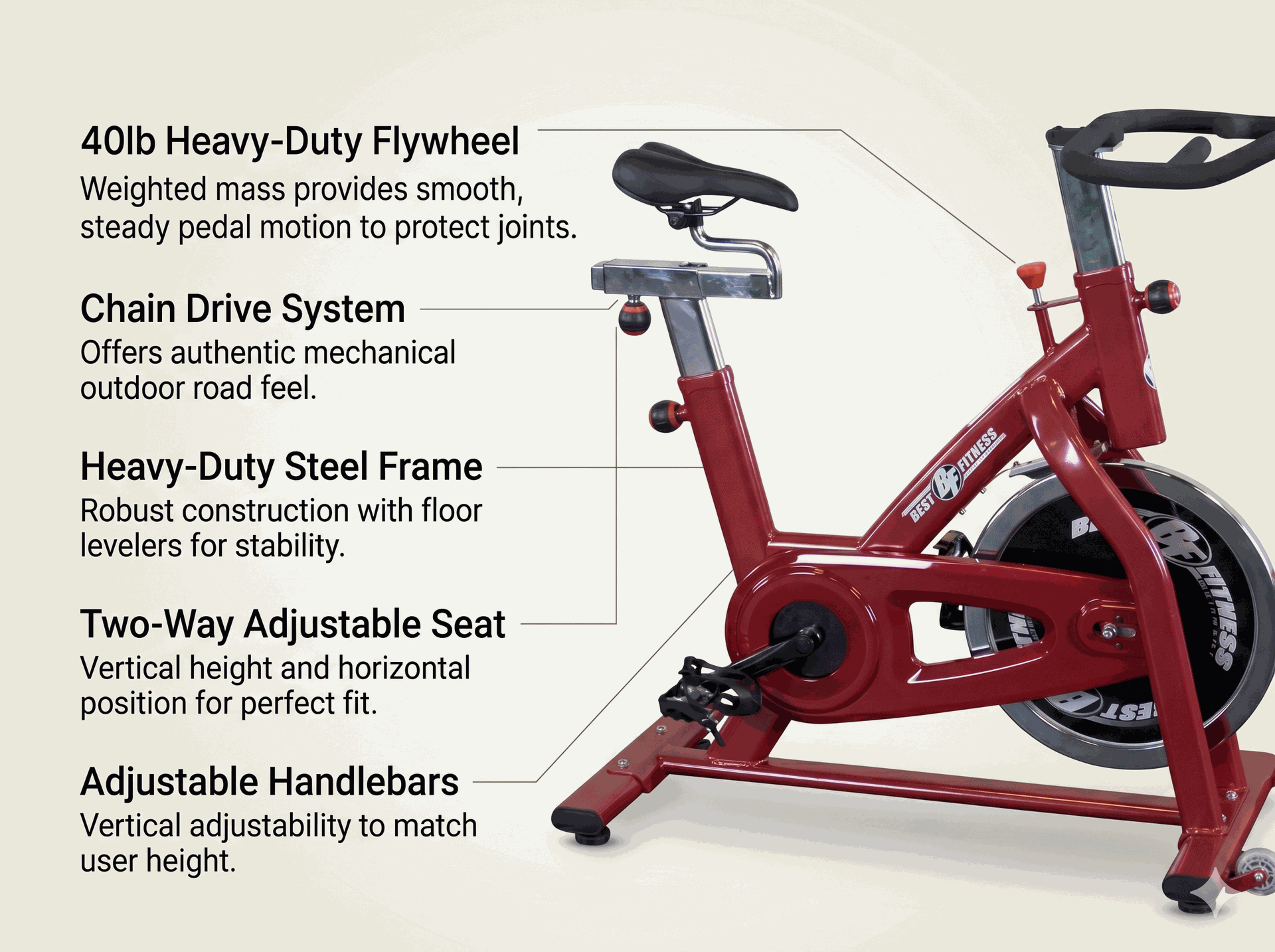Body Solid - Best Fitness BFSB5R Training Cycle