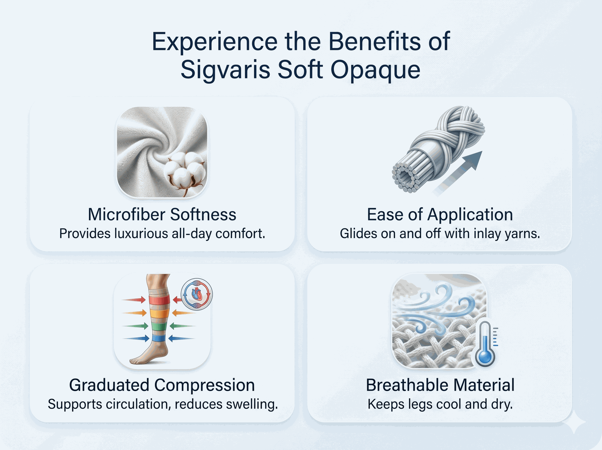 Sigvaris Womens Soft Opaque 841 Calf 15-20mmHg